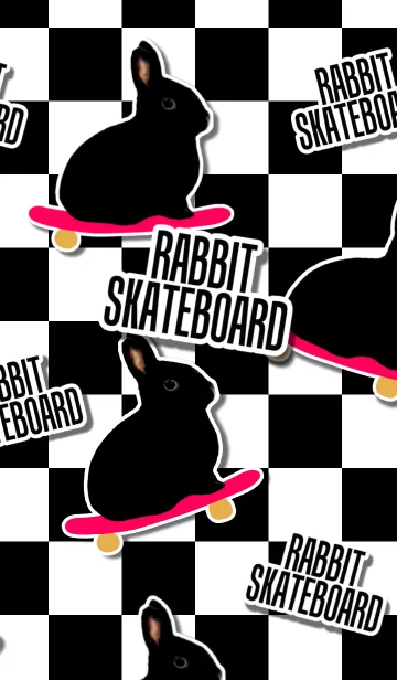[LINE着せ替え] ラビット★スケボーの画像1