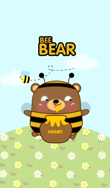 [LINE着せ替え] Bee Bear Theme V.2(jp)の画像1