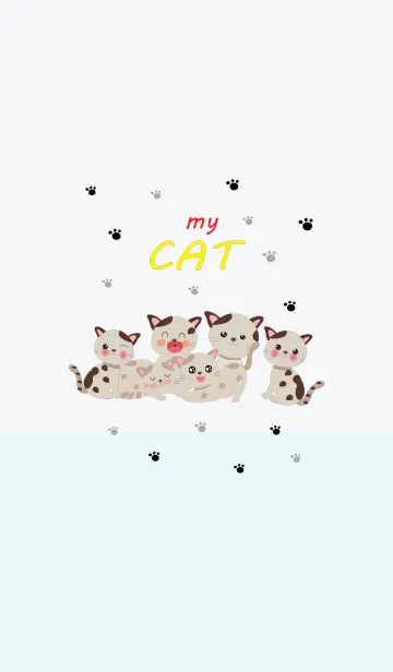 [LINE着せ替え] the little cat cat 1の画像1