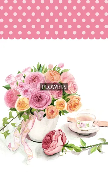 [LINE着せ替え] water color flowers_434の画像1
