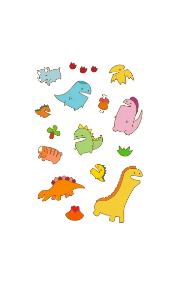 [LINE着せ替え] Little Dinosaur Classicの画像1