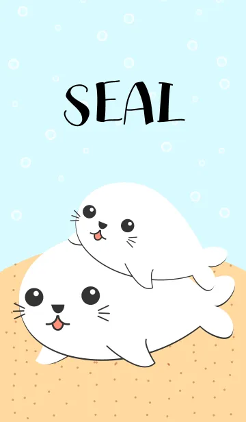 [LINE着せ替え] Lovely Seal Theme(jp)の画像1