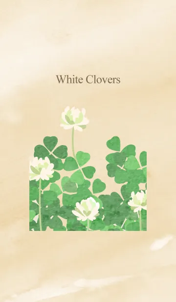 [LINE着せ替え] White Cloversの画像1