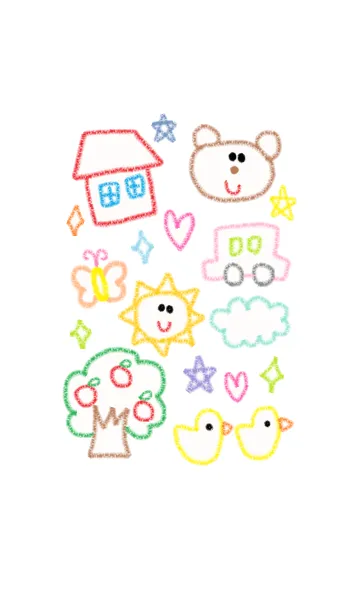 [LINE着せ替え] クレヨン リロの画像1