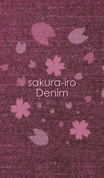 [LINE着せ替え] 桜デニムの画像1