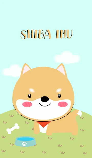 [LINE着せ替え] Cute Shiba Inu Dog Theme V.2(jp)の画像1