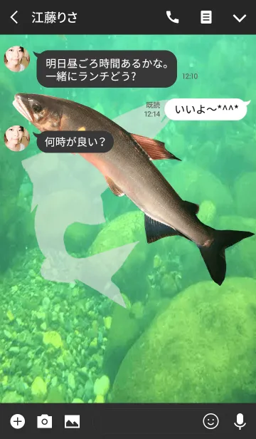 [LINE着せ替え] 鮎・友釣り.の画像3