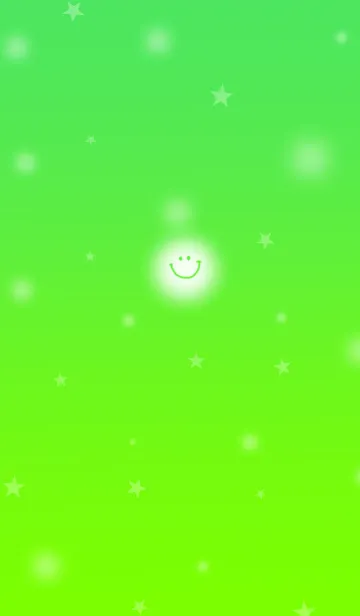 [LINE着せ替え] グリーンとふんわりにこちゃんの画像1