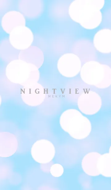[LINE着せ替え] NIGHTVIEW -LIGHT BLUE-の画像1