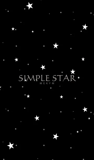 SIMPLE STAR -BLACK-の着せ替えメイン画像