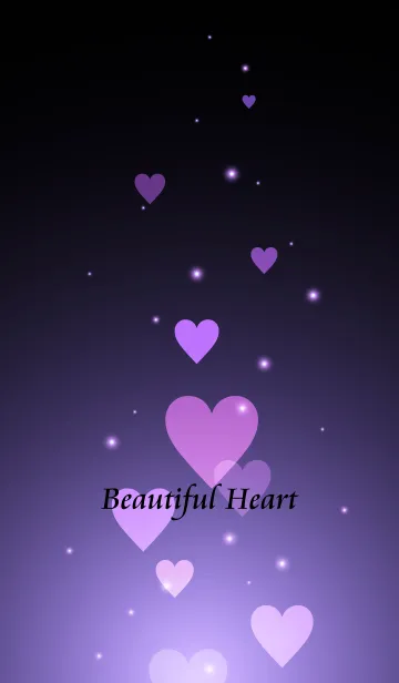 [LINE着せ替え] - Beautiful Purple Pink Heart -の画像1