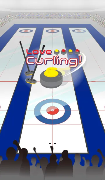 [LINE着せ替え] Love Curling！の画像1