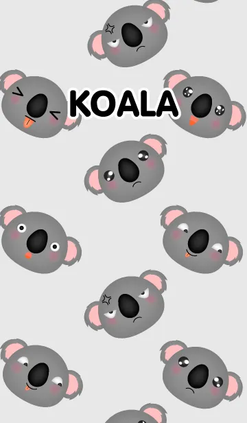[LINE着せ替え] Emotions Face Koala Theme(jp)の画像1