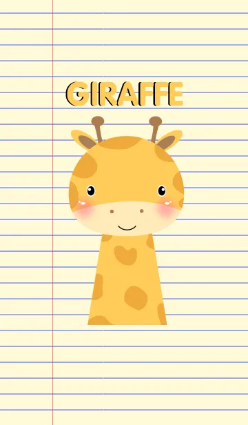 [LINE着せ替え] Simple Lovely Giraffe Theme Vr.2(jp)の画像1