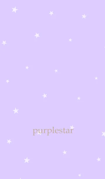 [LINE着せ替え] パープルと星の画像1