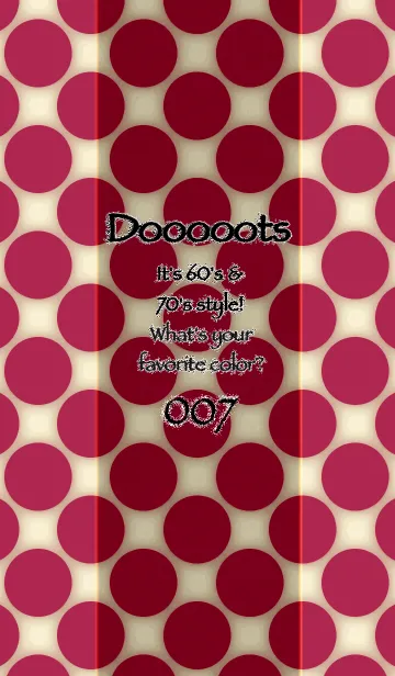Dooooots007 CYCLAMEN PINKの着せ替えメイン画像