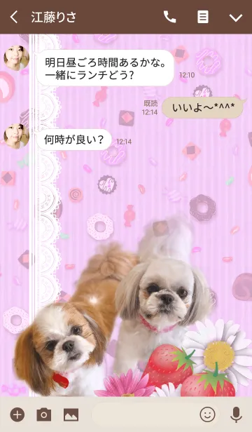 [LINE着せ替え] わんderful Life！の画像3