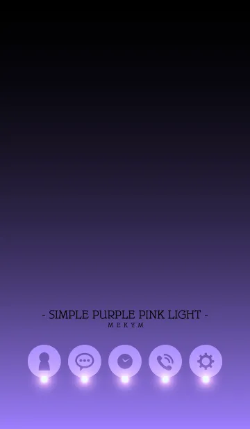 [LINE着せ替え] - SIMPLE PURPLE PINK LIGHT -の画像1