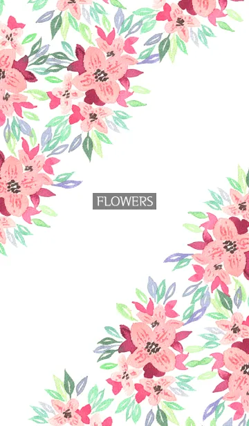 [LINE着せ替え] water color flowers_439の画像1