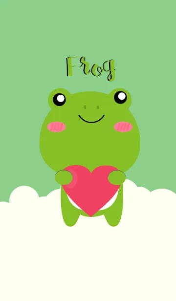 [LINE着せ替え] I Love Cute Frog theme (jp)の画像1