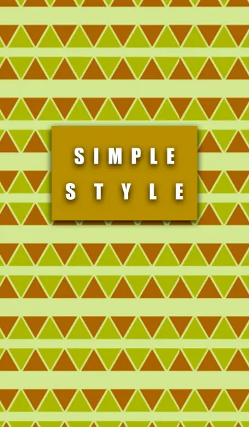 [LINE着せ替え] シンプルスタイル三角オレンジパターンの画像1