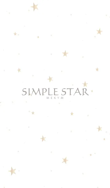 [LINE着せ替え] SIMPLE STAR -NATURAL WHITE GOLD-の画像1
