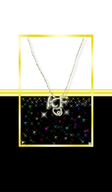 [LINE着せ替え] イニシャル K＆F❤の画像1