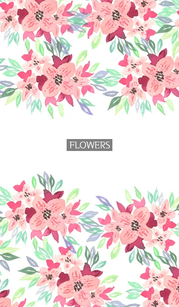 [LINE着せ替え] water color flowers_436の画像1