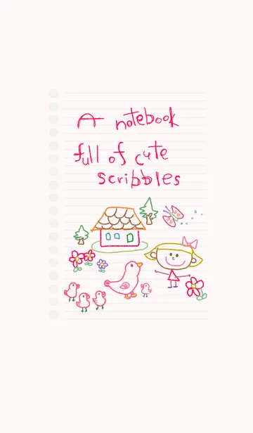 ノートにかわいい落書き 21の着せ替えメイン画像