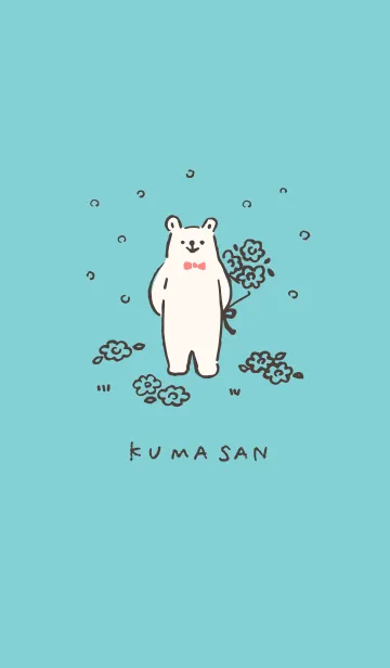 [LINE着せ替え] kumasan Flower giftの画像1