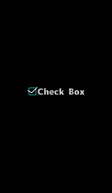 [LINE着せ替え] チェックボックス -黒-の画像1