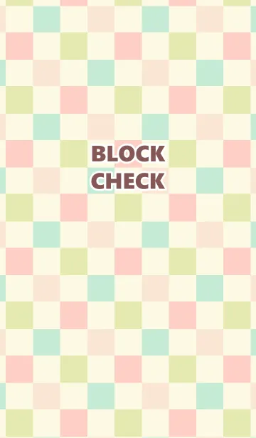 [LINE着せ替え] BLOCK CHECK PATTERN Aの画像1