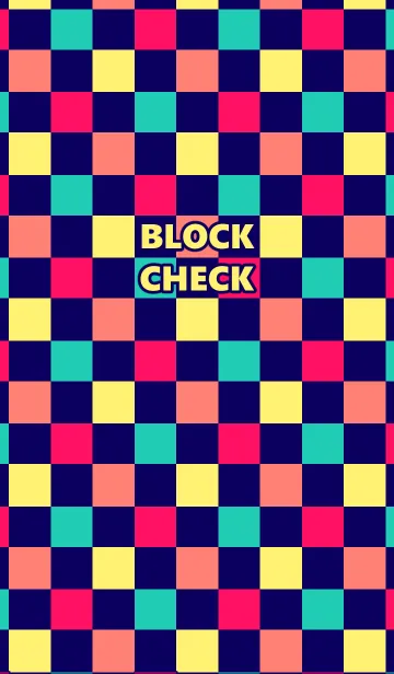 [LINE着せ替え] BLOCK CHECK PATTERN Cの画像1