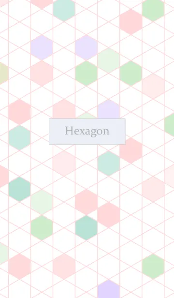 [LINE着せ替え] ヘキサゴン アッシュピンクの画像1