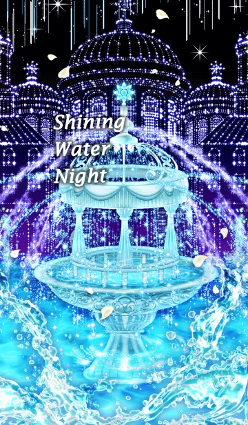 [LINE着せ替え] 輝く水の夜の画像1