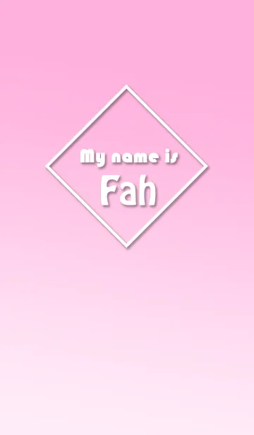 [LINE着せ替え] Name Fah Ver. Pink Style (English)の画像1
