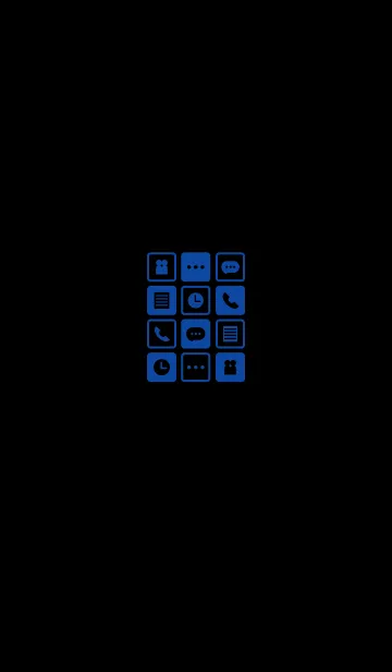 Icon -black and blue-の着せ替えメイン画像