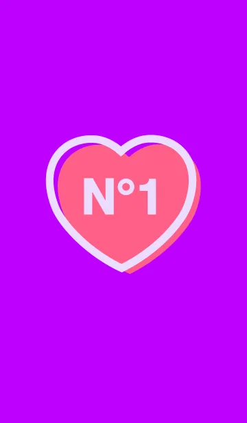 [LINE着せ替え] NO.1 ハート スタイル 5の画像1