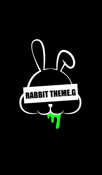 [LINE着せ替え] DARK RABBIT.GREENの画像1