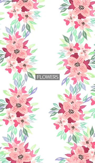 [LINE着せ替え] water color flowers_437の画像1