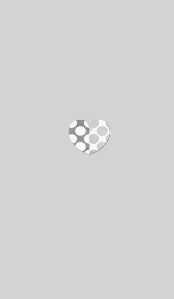 [LINE着せ替え] 水彩ハートグレーの画像1