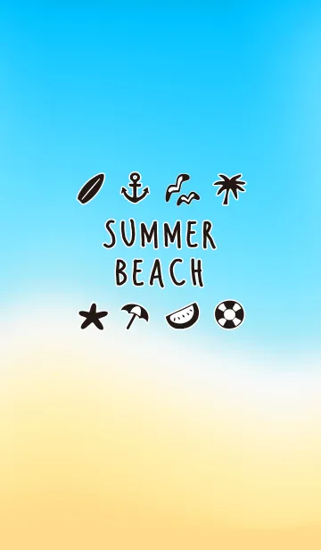 [LINE着せ替え] サマー ビーチ スタイルの画像1