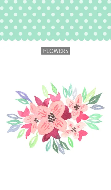 [LINE着せ替え] water color flowers_435の画像1