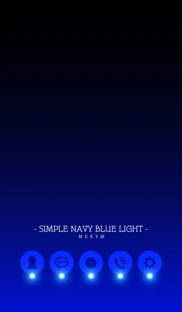 [LINE着せ替え] - SIMPLE NAVY BLUE LIGHT -の画像1