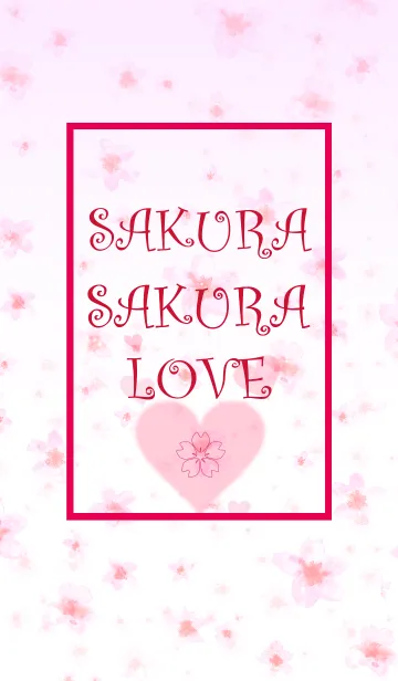 [LINE着せ替え] ♥SAKURA SAKURA LOVE♥の画像1