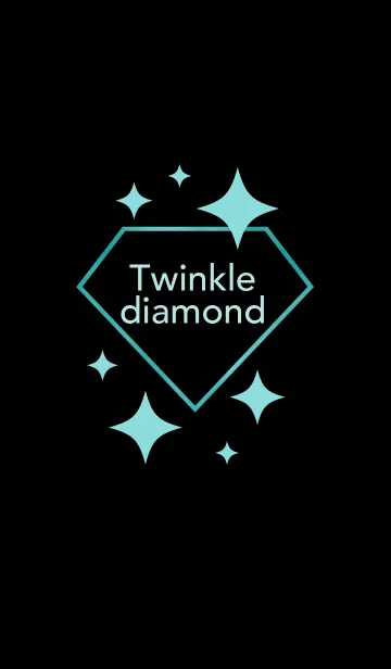 [LINE着せ替え] キラキラダイヤモンド2(緑)の画像1