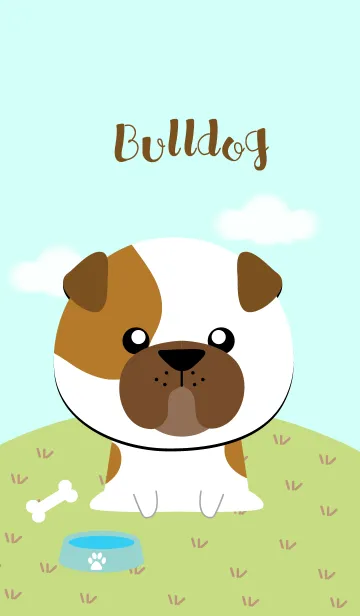 [LINE着せ替え] Cute Bulldog Theme (jp)の画像1