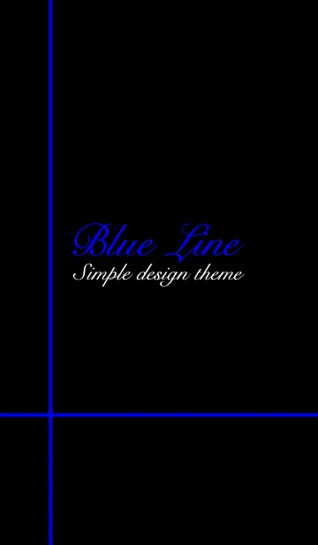 [LINE着せ替え] Simple Blue Lineの画像1