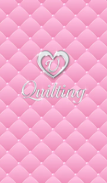 [LINE着せ替え] Quilting Heart Theme 『U』の画像1