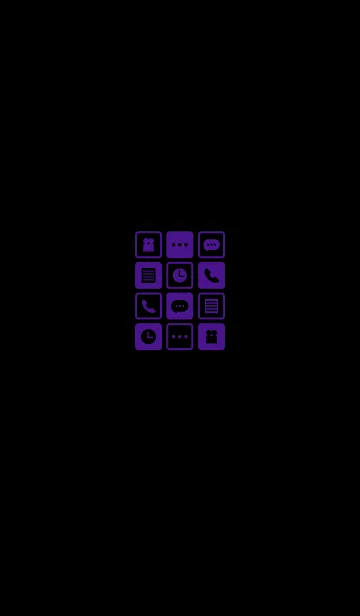 Icon -black and purple-の着せ替えメイン画像